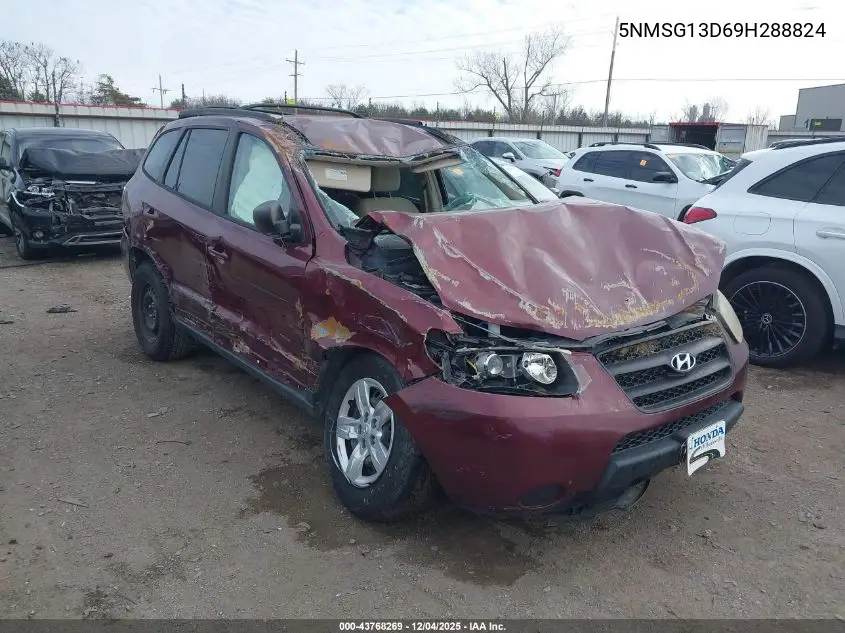 5NMSG13D69H288824 2009 Hyundai Santa Fe Gls