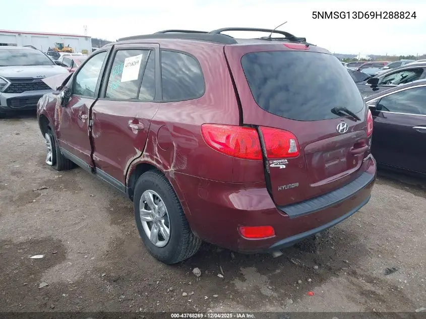 5NMSG13D69H288824 2009 Hyundai Santa Fe Gls