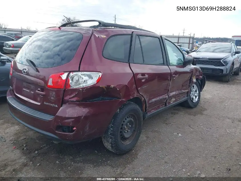 5NMSG13D69H288824 2009 Hyundai Santa Fe Gls