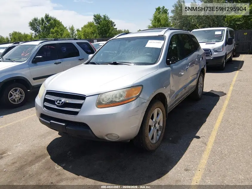 2009 Hyundai Santa Fe Limited VIN: 5NMSH73E59H295904 Lot: 45333981
