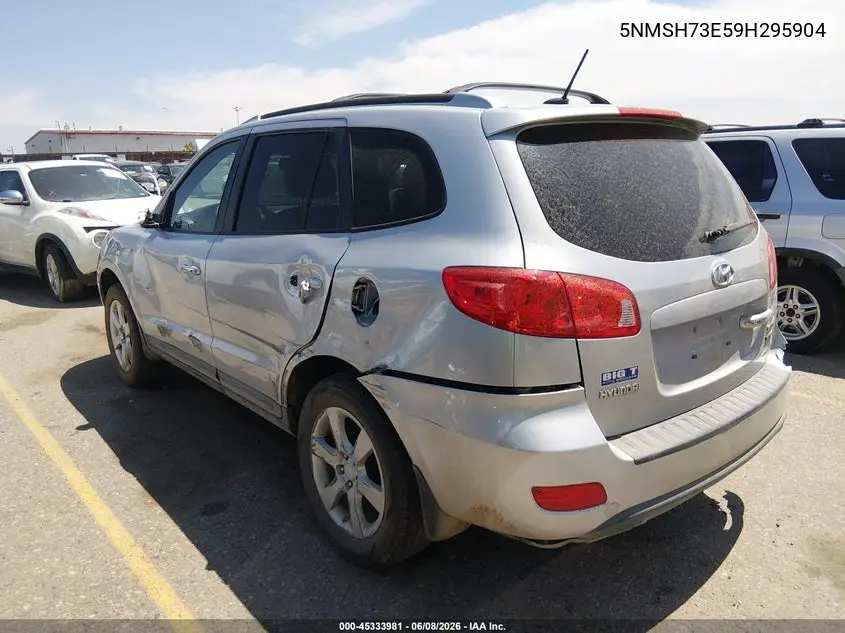 2009 Hyundai Santa Fe Limited VIN: 5NMSH73E59H295904 Lot: 45333981