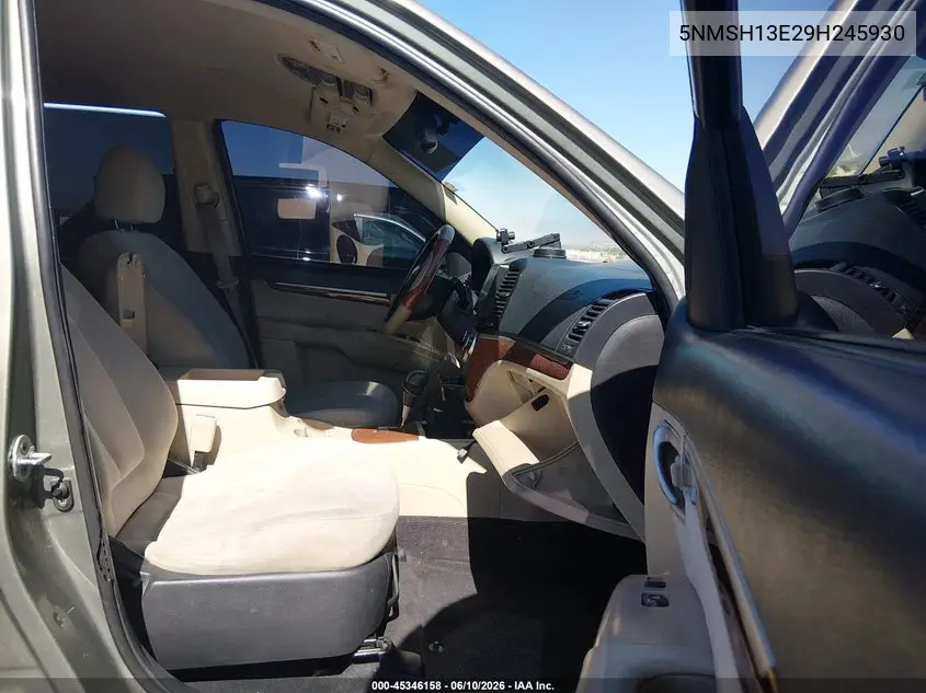 2009 Hyundai Santa Fe Se VIN: 5NMSH13E29H245930 Lot: 45346158