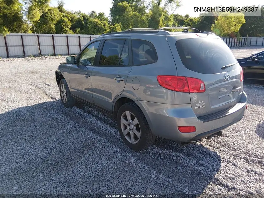 2009 Hyundai Santa Fe Se VIN: 5NMSH13E59H249387 Lot: 45581345