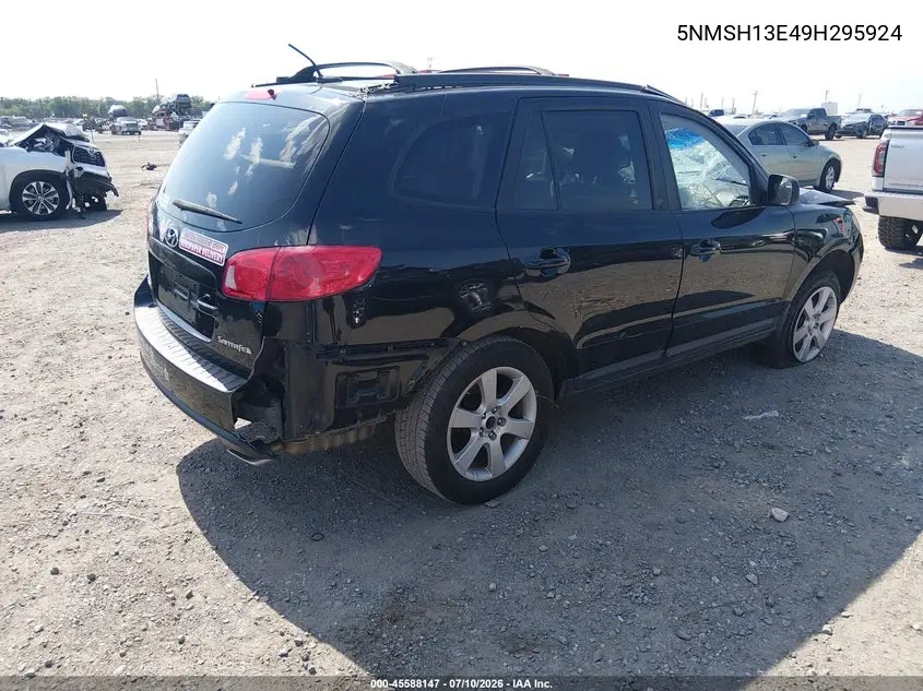2009 Hyundai Santa Fe Se VIN: 5NMSH13E49H295924 Lot: 45588147