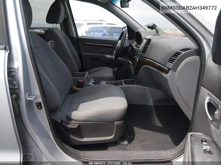 2010 Hyundai Santa Fe Gls VIN: 5NMSGDAB2AH349772 Lot: 45645316