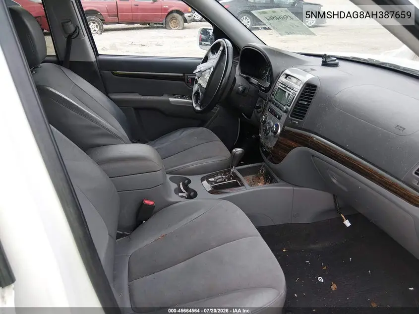 2010 Hyundai Santa Fe Se VIN: 5NMSHDAG8AH387659 Lot: 45664564