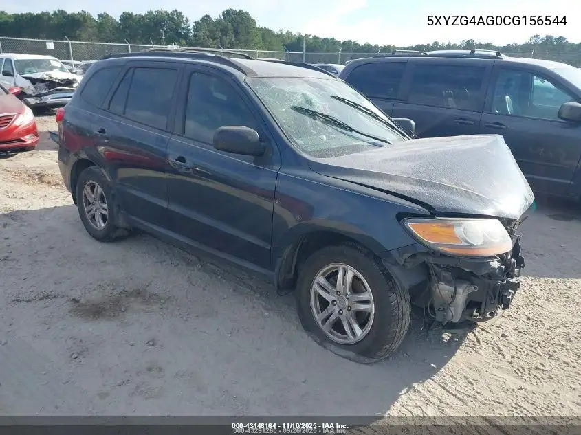 5XYZG4AG0CG156544 2012 Hyundai Santa Fe Gls V6