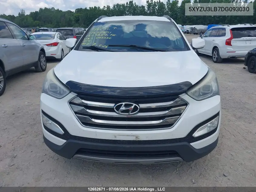 2013 Hyundai Santa Fe Sport VIN: 5XYZU3LB7DG093030 Lot: 12652671