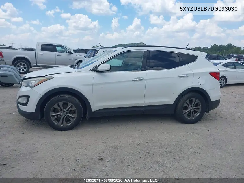 2013 Hyundai Santa Fe Sport VIN: 5XYZU3LB7DG093030 Lot: 12652671