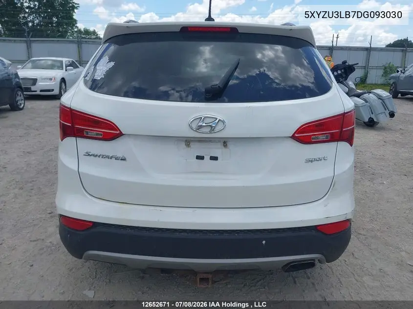 2013 Hyundai Santa Fe Sport VIN: 5XYZU3LB7DG093030 Lot: 12652671