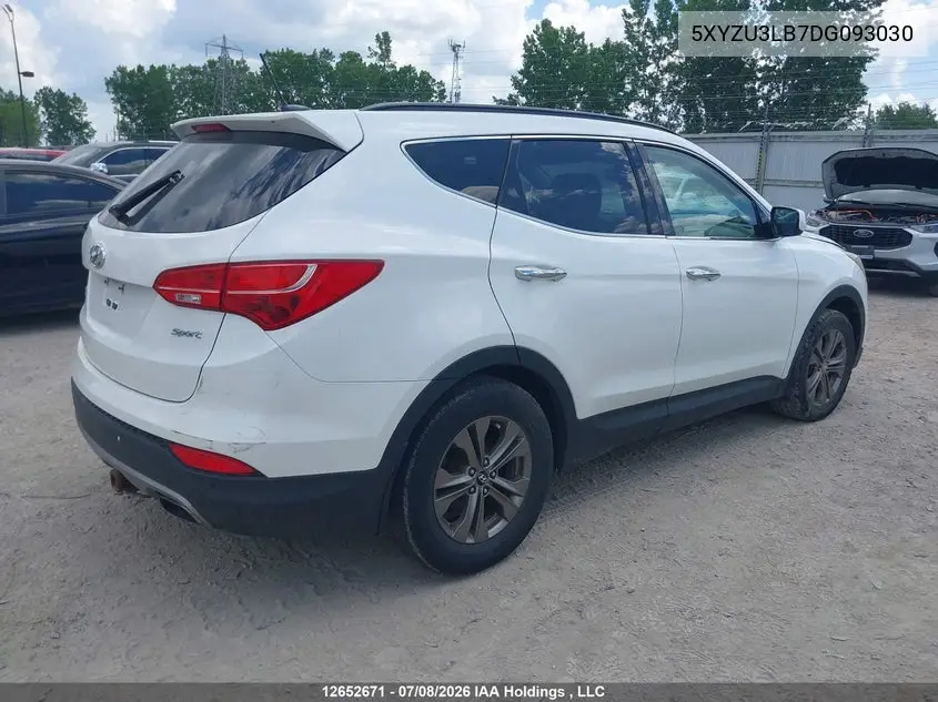 2013 Hyundai Santa Fe Sport VIN: 5XYZU3LB7DG093030 Lot: 12652671