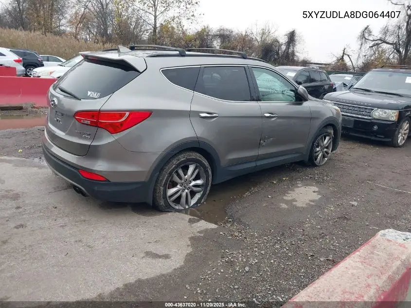 5XYZUDLA8DG064407 2013 Hyundai Santa Fe Sport 2.0T