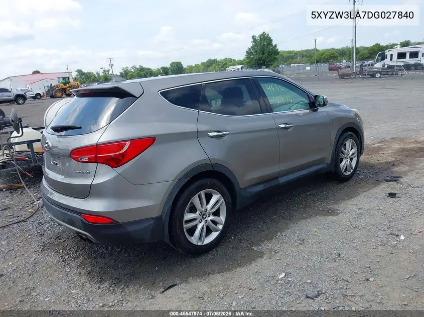 2013 Hyundai Santa Fe Sport 2.0T VIN: 5XYZW3LA7DG027840 Lot: 45547974