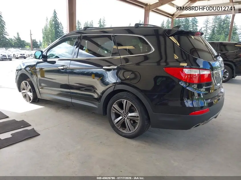 2013 Hyundai Santa Fe Limited VIN: KM8SRDHF0DU012741 Lot: 45626796