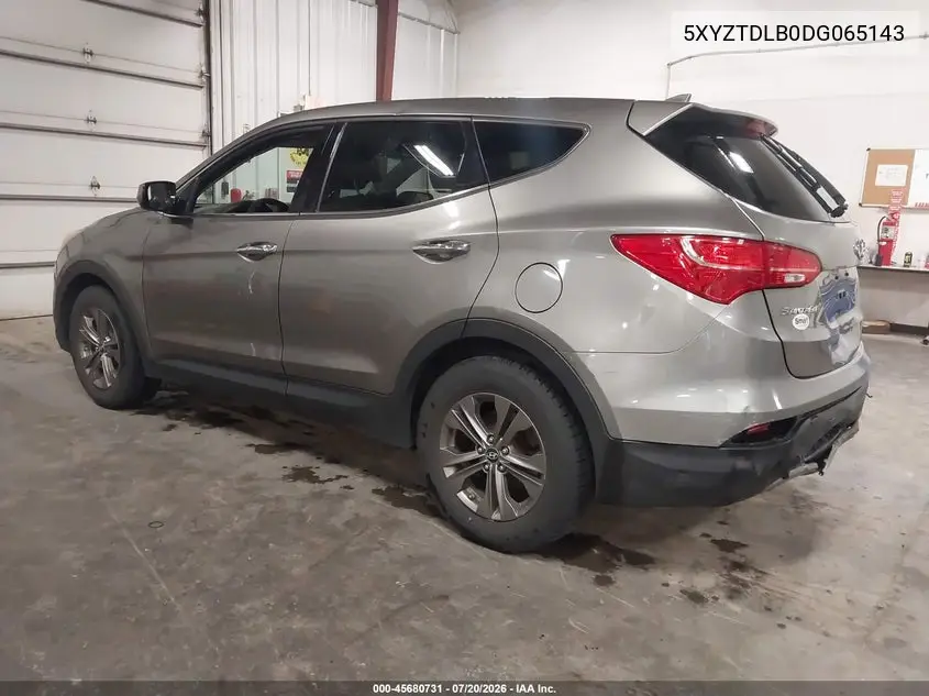 2013 Hyundai Santa Fe Sport VIN: 5XYZTDLB0DG065143 Lot: 45680731