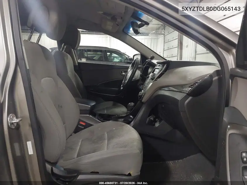 2013 Hyundai Santa Fe Sport VIN: 5XYZTDLB0DG065143 Lot: 45680731