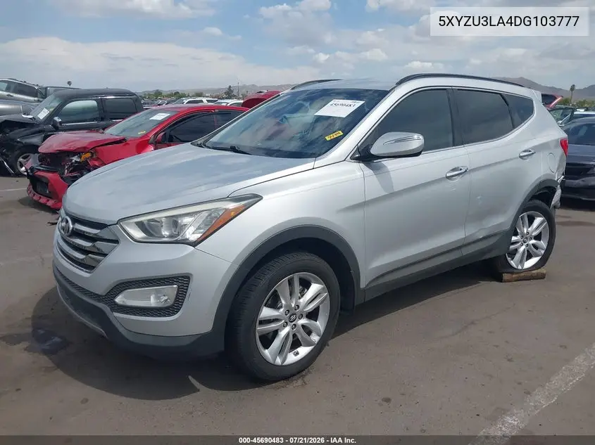 2013 Hyundai Santa Fe Sport 2.0T VIN: 5XYZU3LA4DG103777 Lot: 45690483