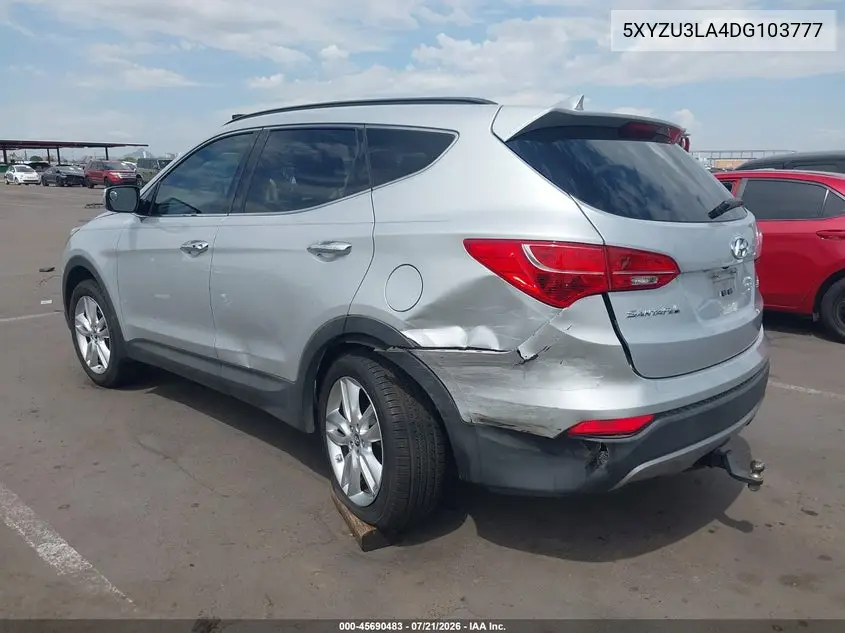 2013 Hyundai Santa Fe Sport 2.0T VIN: 5XYZU3LA4DG103777 Lot: 45690483