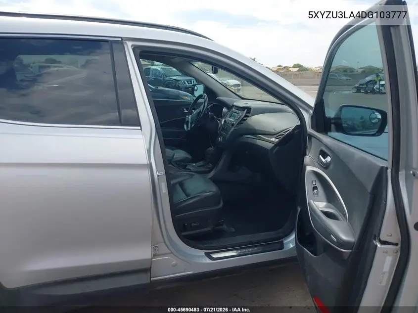 2013 Hyundai Santa Fe Sport 2.0T VIN: 5XYZU3LA4DG103777 Lot: 45690483