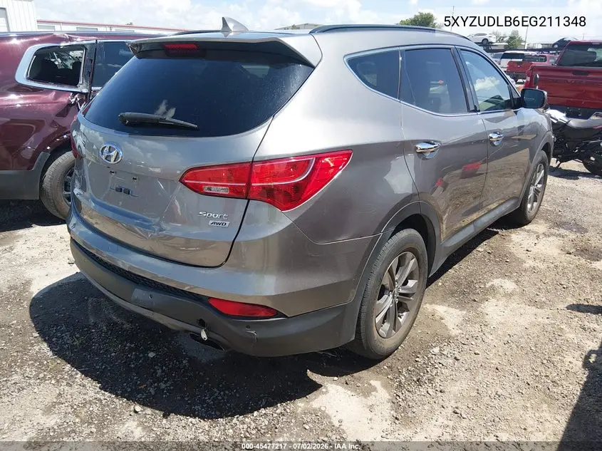 2014 Hyundai Santa Fe Sport 2.4L VIN: 5XYZUDLB6EG211348 Lot: 45477217