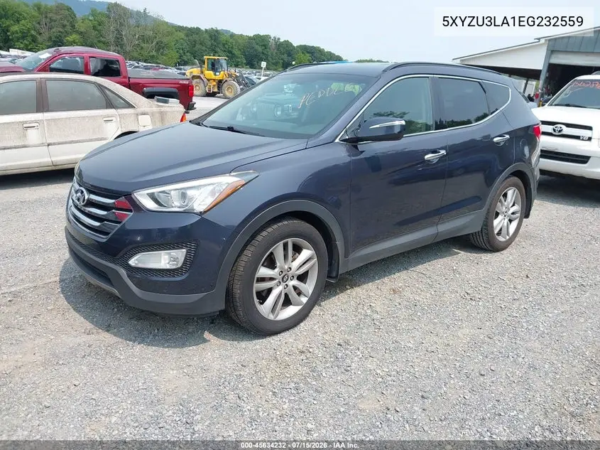 2014 Hyundai Santa Fe Sport 2.0L Turbo VIN: 5XYZU3LA1EG232559 Lot: 45634232