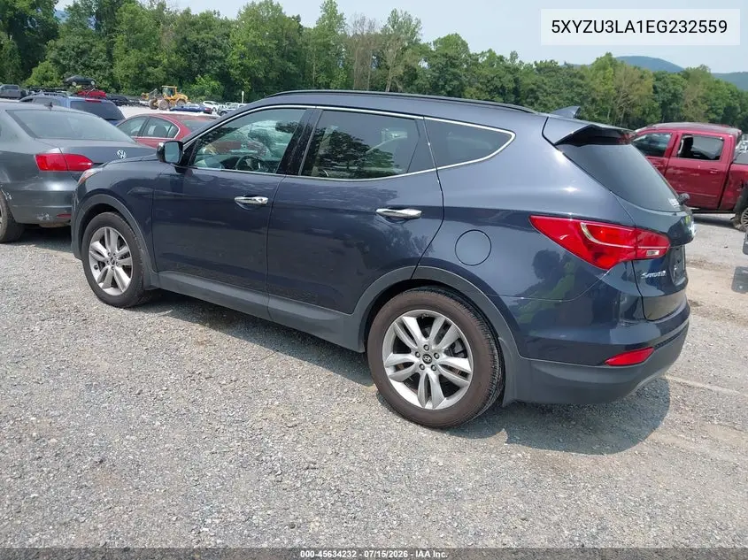2014 Hyundai Santa Fe Sport 2.0L Turbo VIN: 5XYZU3LA1EG232559 Lot: 45634232