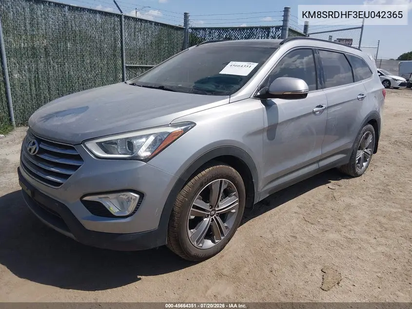 2014 Hyundai Santa Fe Limited VIN: KM8SRDHF3EU042365 Lot: 45664351