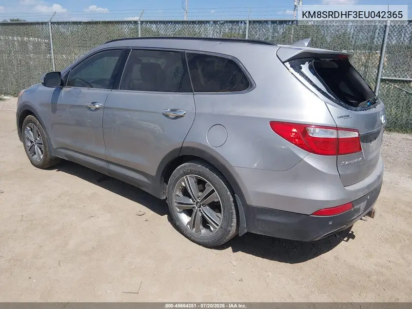 2014 Hyundai Santa Fe Limited VIN: KM8SRDHF3EU042365 Lot: 45664351