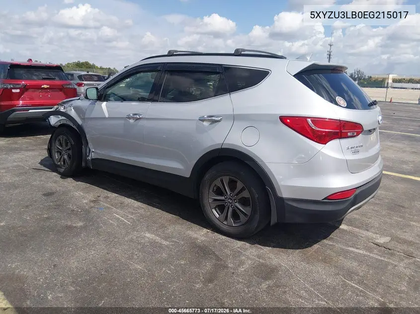 2014 Hyundai Santa Fe Sport 2.4L VIN: 5XYZU3LB0EG215017 Lot: 45665773
