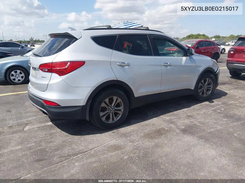 2014 Hyundai Santa Fe Sport 2.4L VIN: 5XYZU3LB0EG215017 Lot: 45665773