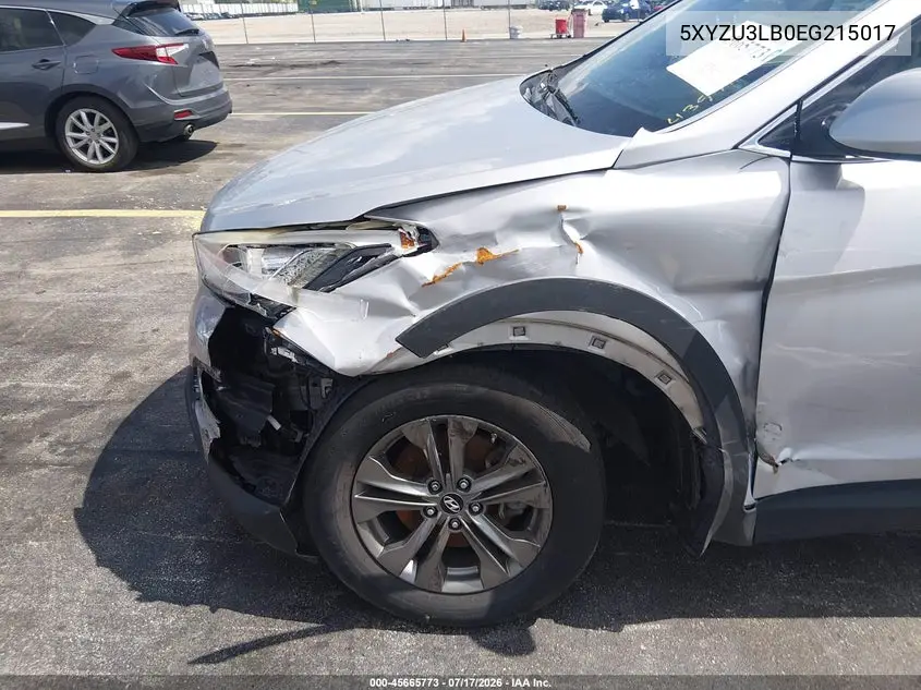 2014 Hyundai Santa Fe Sport 2.4L VIN: 5XYZU3LB0EG215017 Lot: 45665773