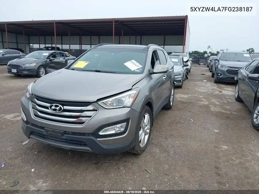 2015 Hyundai Santa Fe Sport 2.0L Turbo VIN: 5XYZW4LA7FG238187 Lot: 45424429