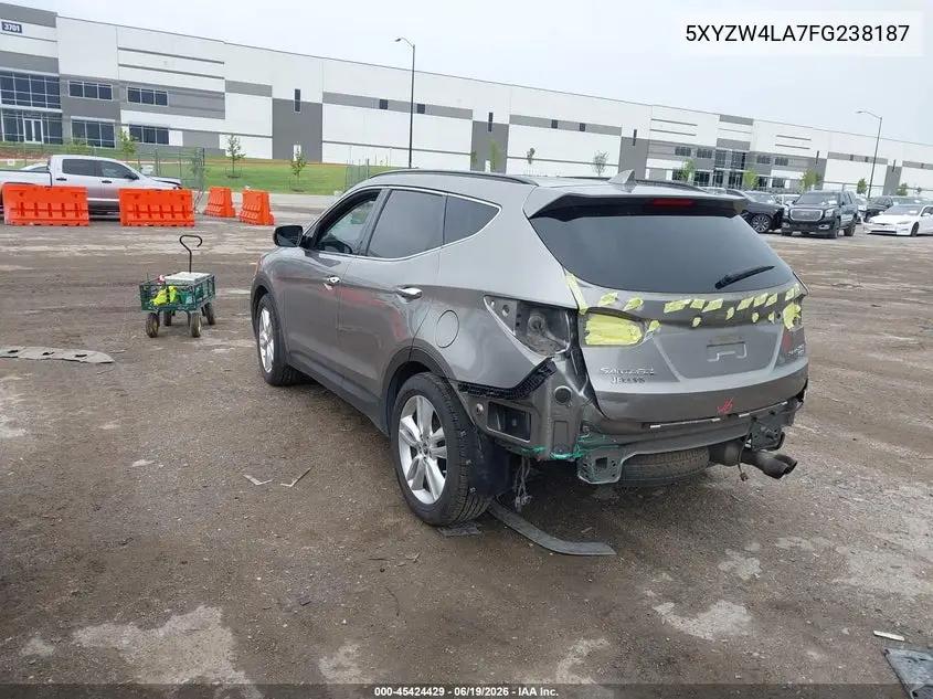 2015 Hyundai Santa Fe Sport 2.0L Turbo VIN: 5XYZW4LA7FG238187 Lot: 45424429