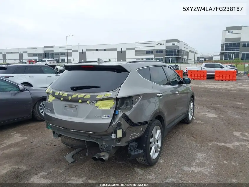2015 Hyundai Santa Fe Sport 2.0L Turbo VIN: 5XYZW4LA7FG238187 Lot: 45424429
