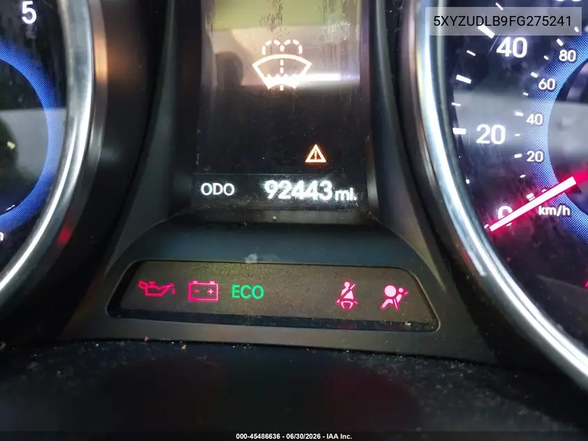 2015 Hyundai Santa Fe Sport 2.4L VIN: 5XYZUDLB9FG275241 Lot: 45486636