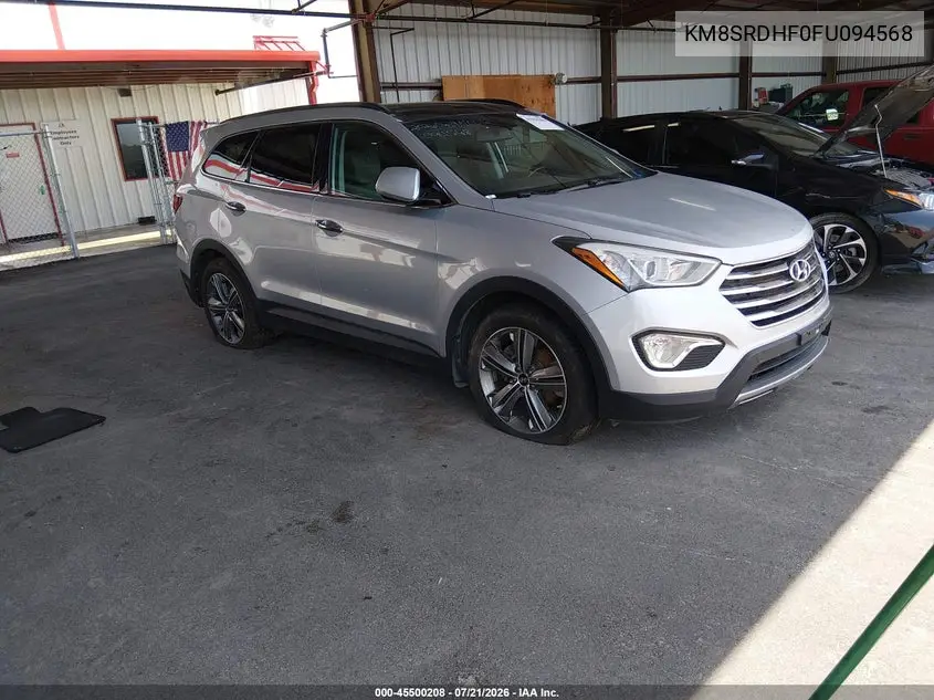 2015 Hyundai Santa Fe Limited VIN: KM8SRDHF0FU094568 Lot: 45500208