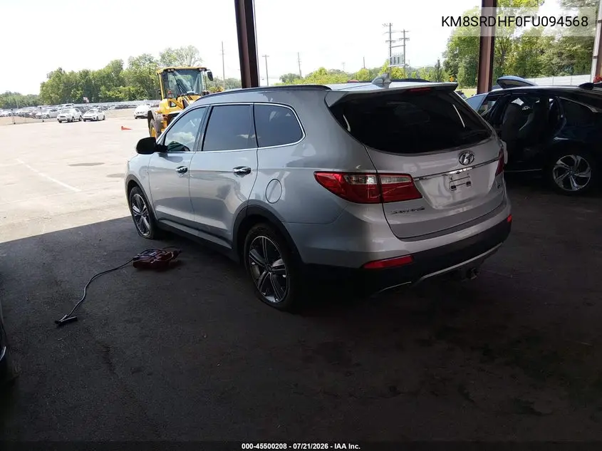 2015 Hyundai Santa Fe Limited VIN: KM8SRDHF0FU094568 Lot: 45500208