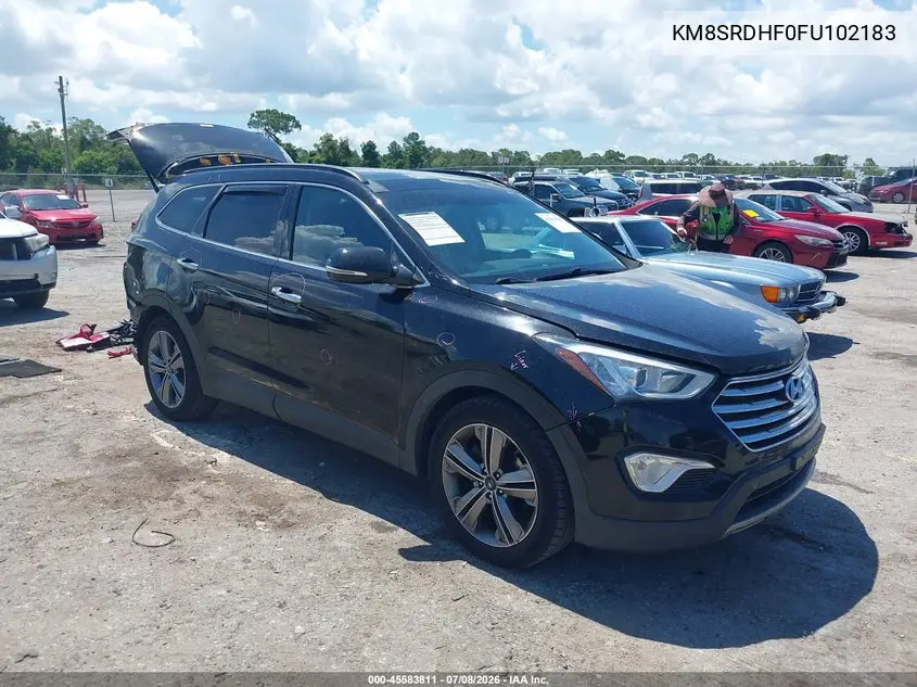 2015 Hyundai Santa Fe Limited VIN: KM8SRDHF0FU102183 Lot: 45583811