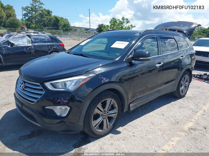 2015 Hyundai Santa Fe Limited VIN: KM8SRDHF0FU102183 Lot: 45583811