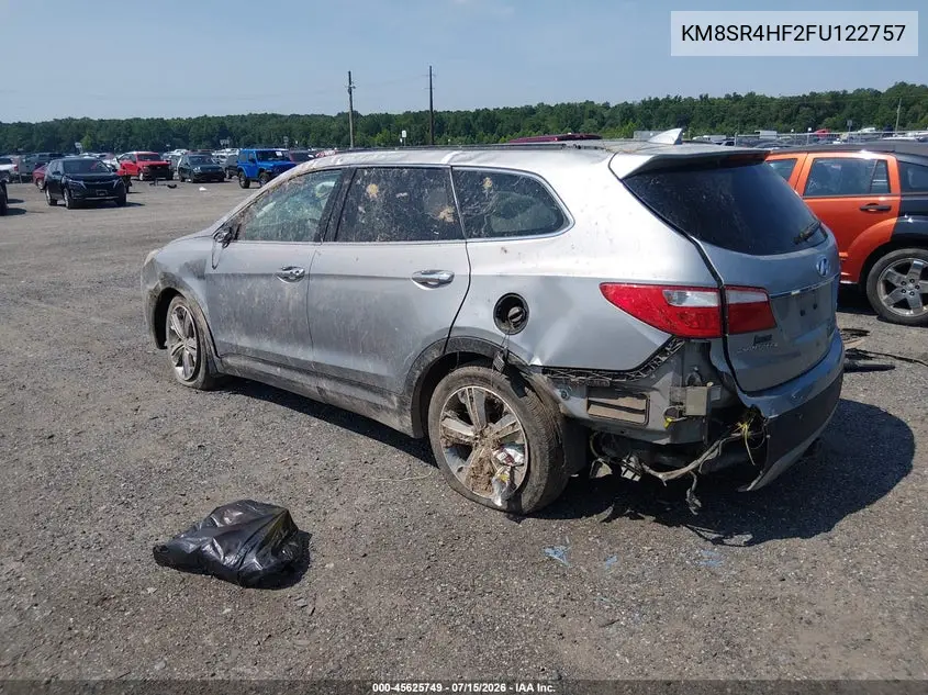 2015 Hyundai Santa Fe Limited VIN: KM8SR4HF2FU122757 Lot: 45625749