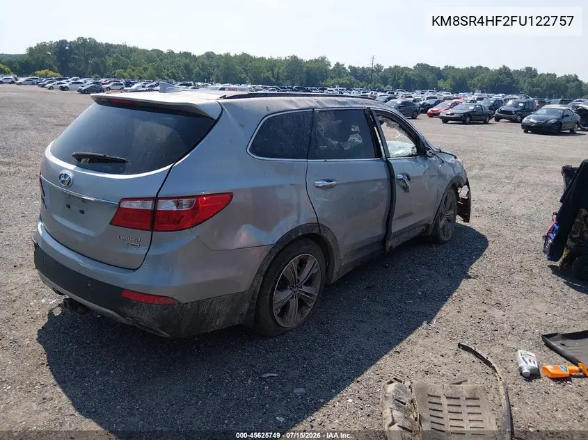 2015 Hyundai Santa Fe Limited VIN: KM8SR4HF2FU122757 Lot: 45625749