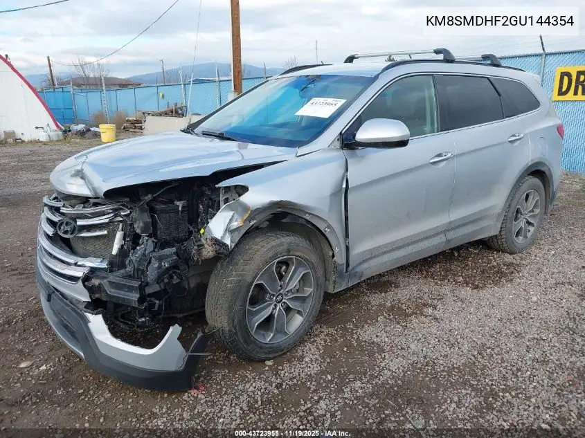 KM8SMDHF2GU144354 2016 Hyundai Santa Fe Se