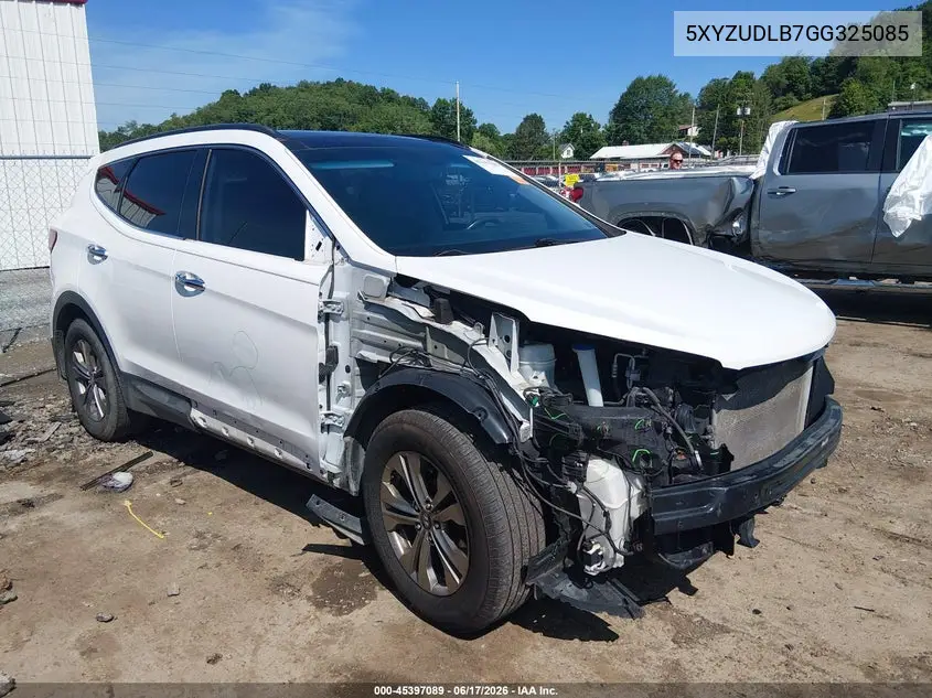 2016 Hyundai Santa Fe Sport 2.4L VIN: 5XYZUDLB7GG325085 Lot: 45397089