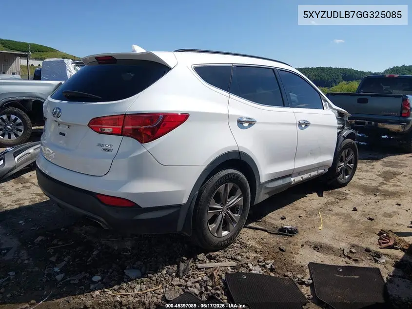 2016 Hyundai Santa Fe Sport 2.4L VIN: 5XYZUDLB7GG325085 Lot: 45397089