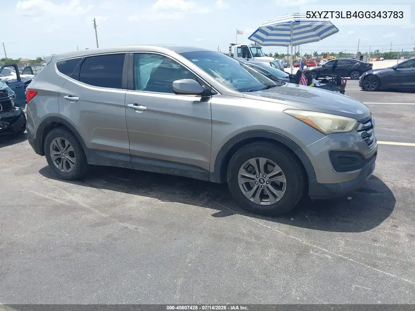 2016 Hyundai Santa Fe Sport 2.4L VIN: 5XYZT3LB4GG343783 Lot: 45607428