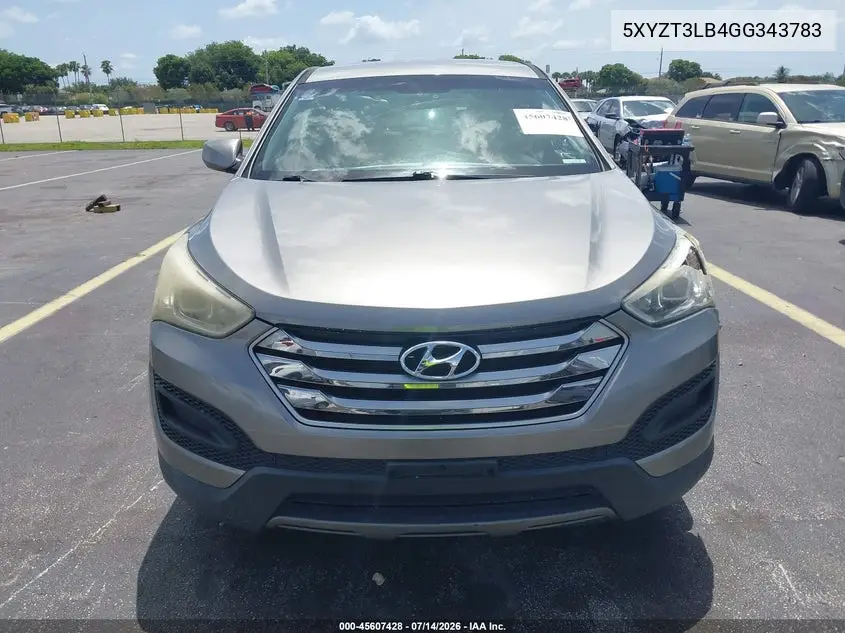2016 Hyundai Santa Fe Sport 2.4L VIN: 5XYZT3LB4GG343783 Lot: 45607428