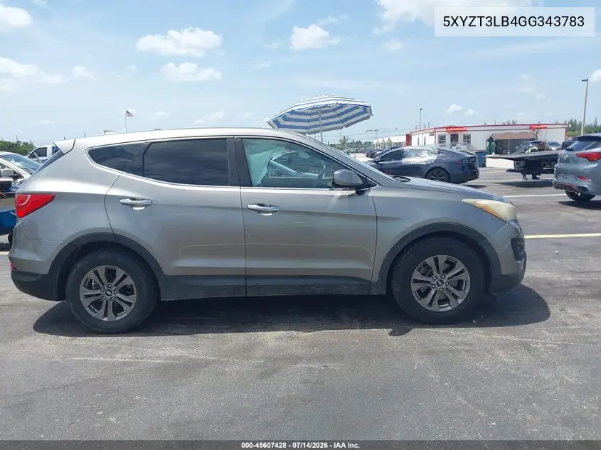 2016 Hyundai Santa Fe Sport 2.4L VIN: 5XYZT3LB4GG343783 Lot: 45607428