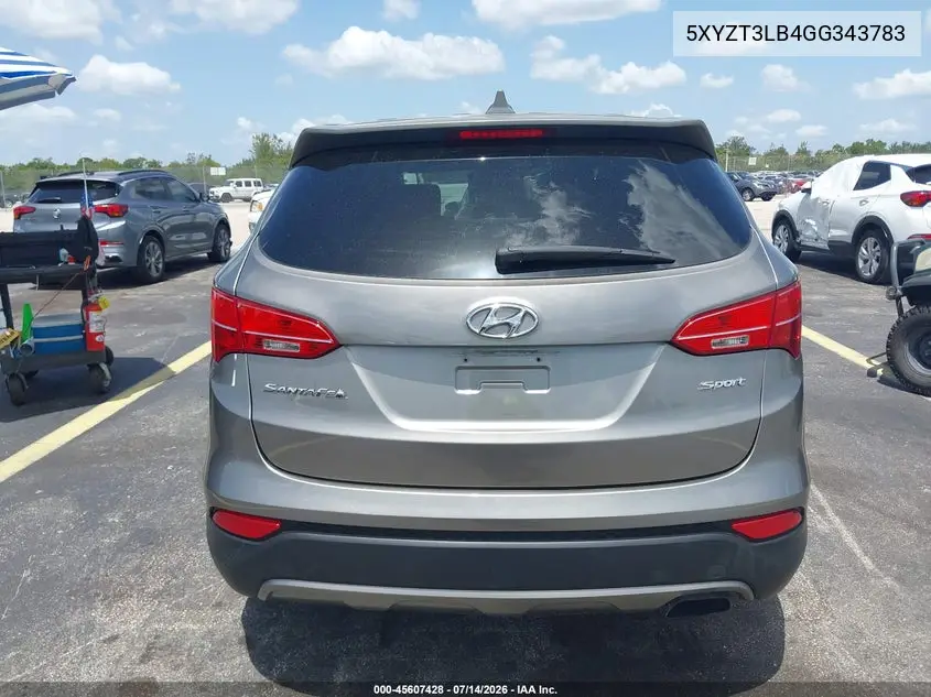 2016 Hyundai Santa Fe Sport 2.4L VIN: 5XYZT3LB4GG343783 Lot: 45607428