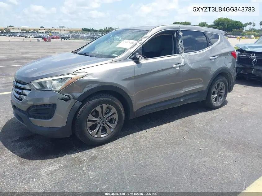 2016 Hyundai Santa Fe Sport 2.4L VIN: 5XYZT3LB4GG343783 Lot: 45607428