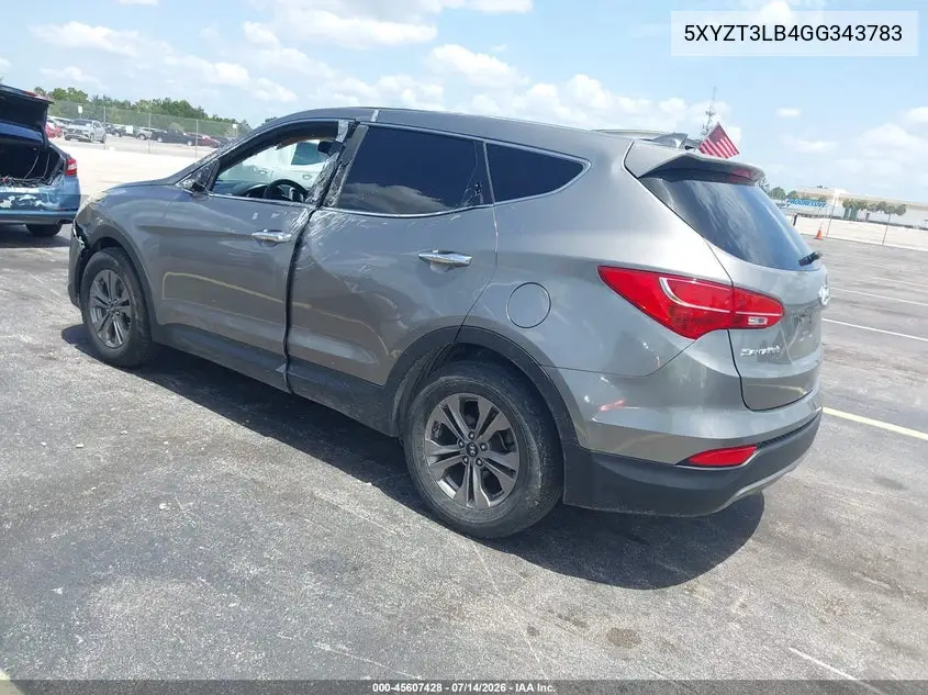 2016 Hyundai Santa Fe Sport 2.4L VIN: 5XYZT3LB4GG343783 Lot: 45607428